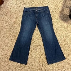 White House Black Market Noir Jeans 14 S Short